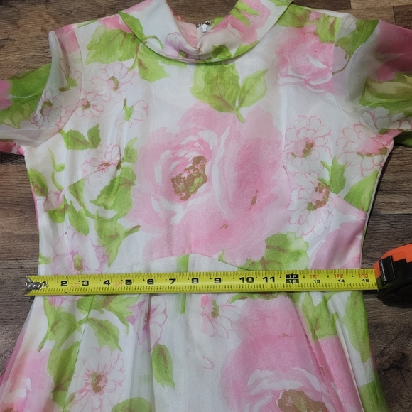 Vintage Avalon Classics Longsleeve Floral Maxi Gown Size 12 - Picture 6 of 10